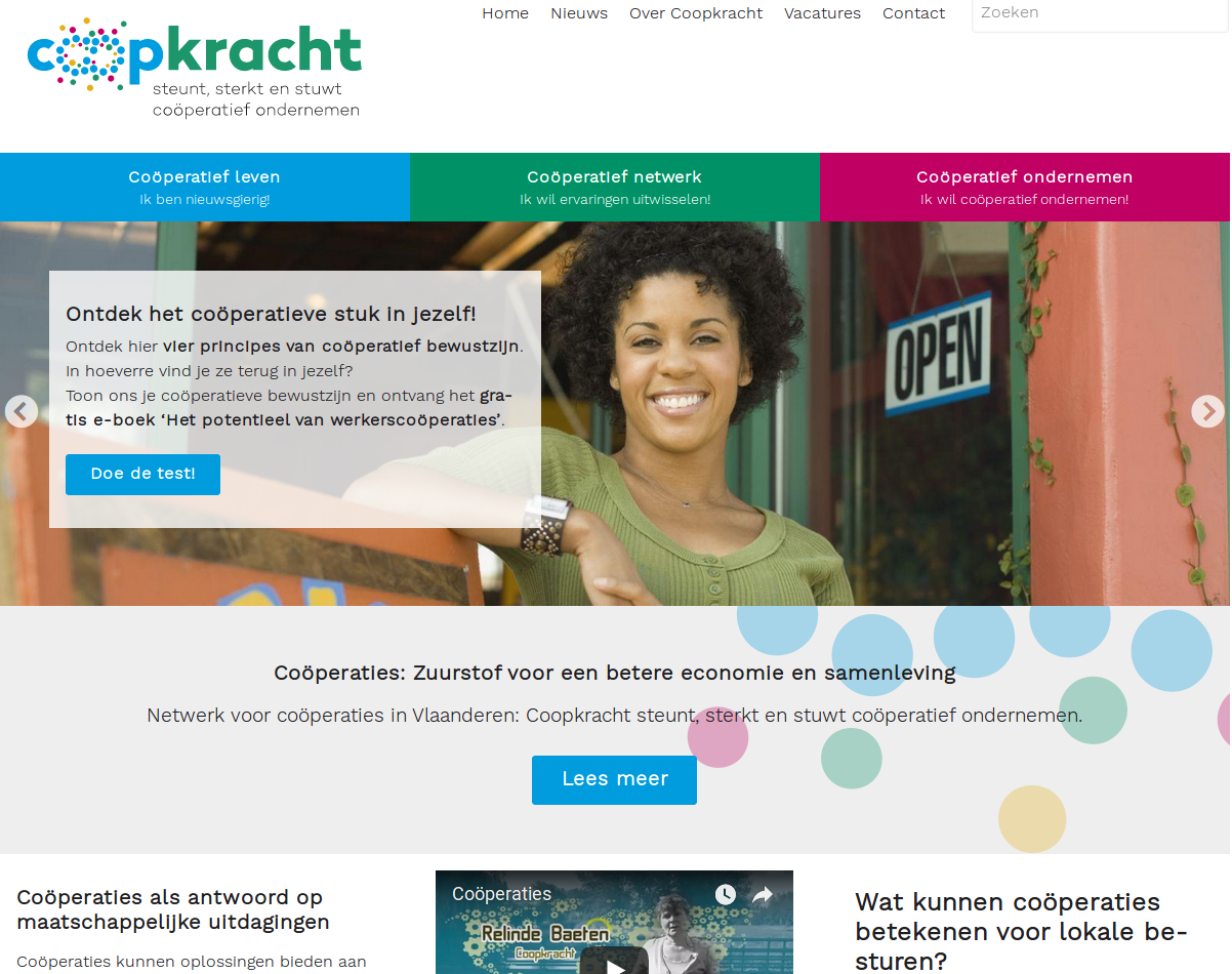 Homepage cooperatiefvlaanderen.be